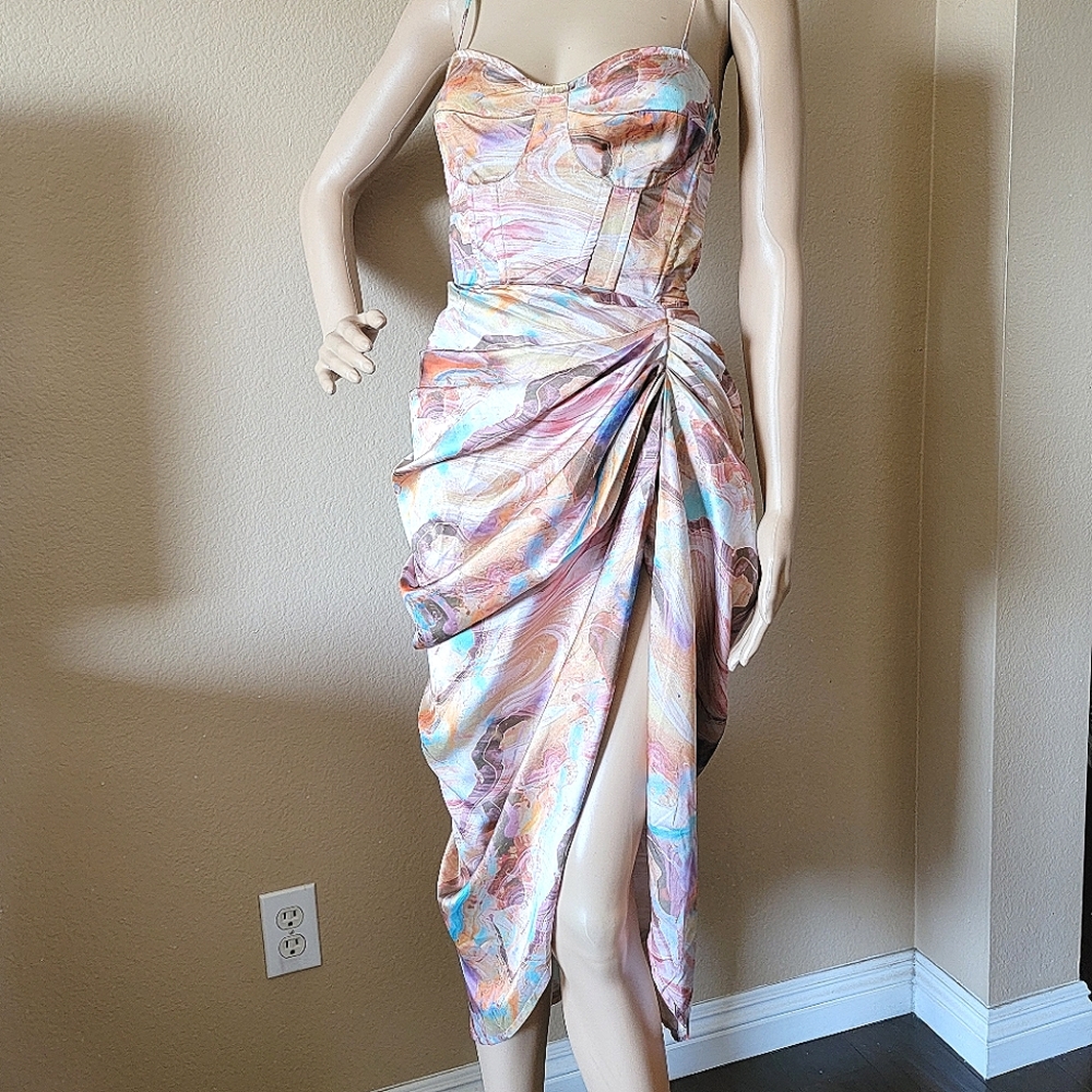 Pretty Little Thing Corset Midi Dress